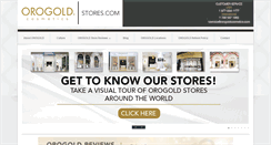 Desktop Screenshot of orogoldstores.com